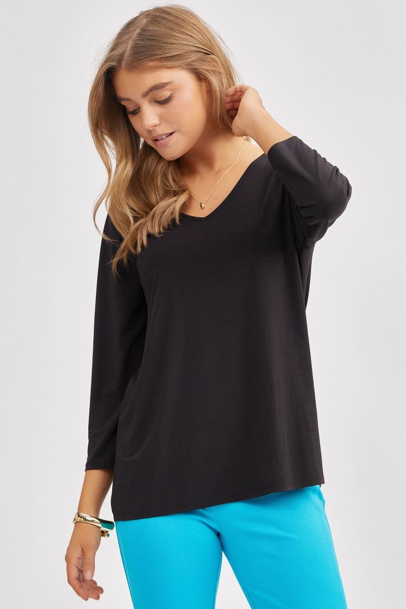Classic V-Neck Top - 8 color options