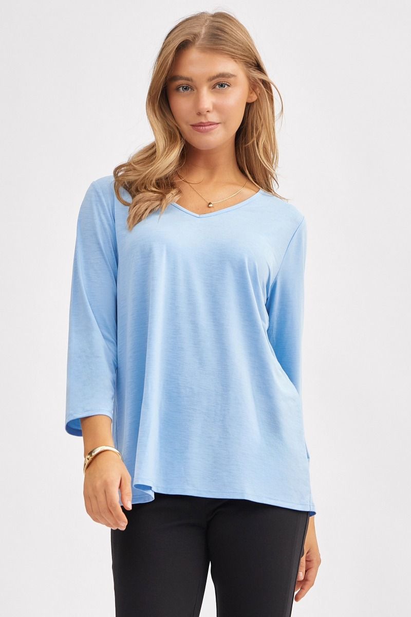 Classic V-Neck Top - 8 color options