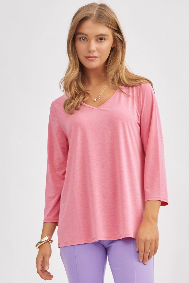 Classic V-Neck Top - 8 color options