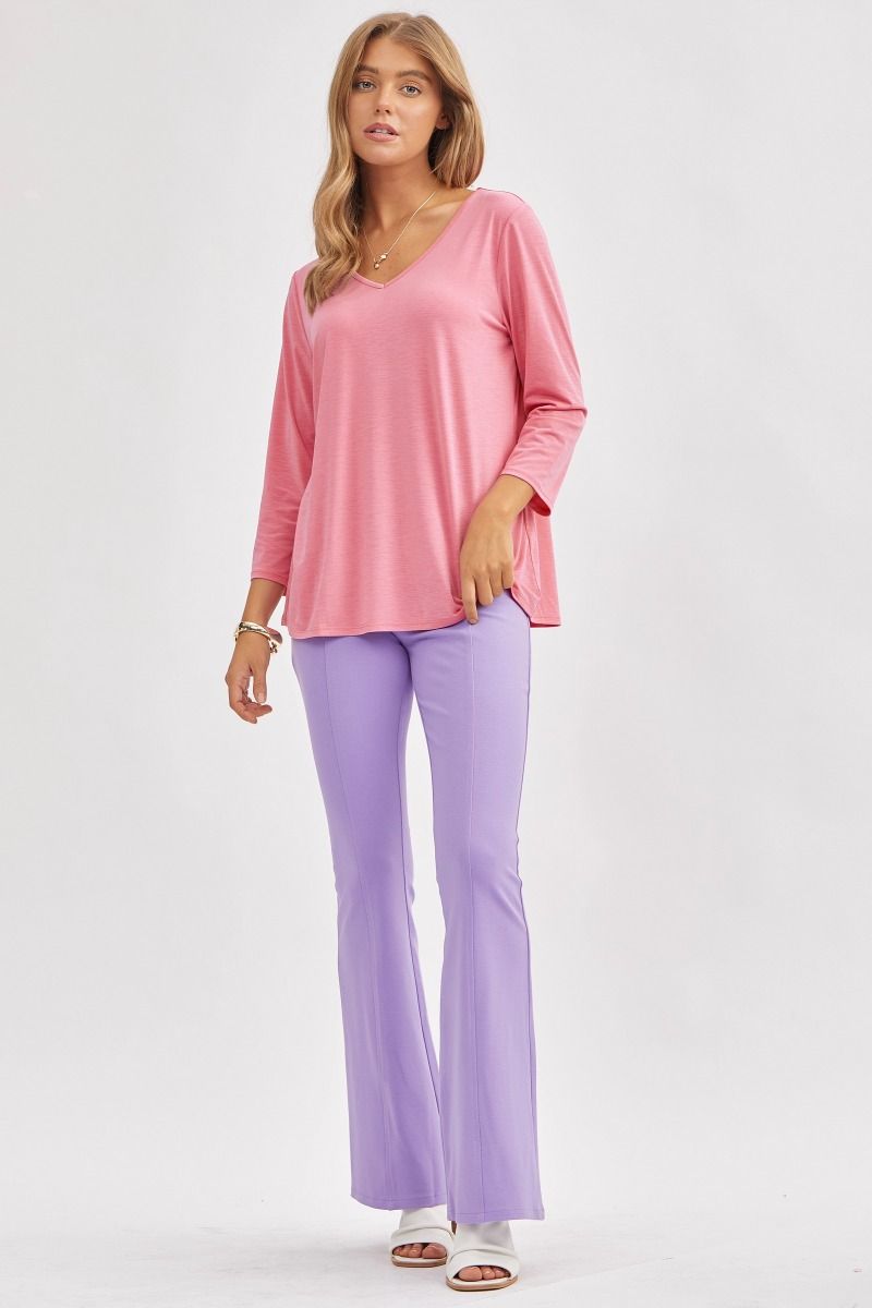 Classic V-Neck Top - 8 color options