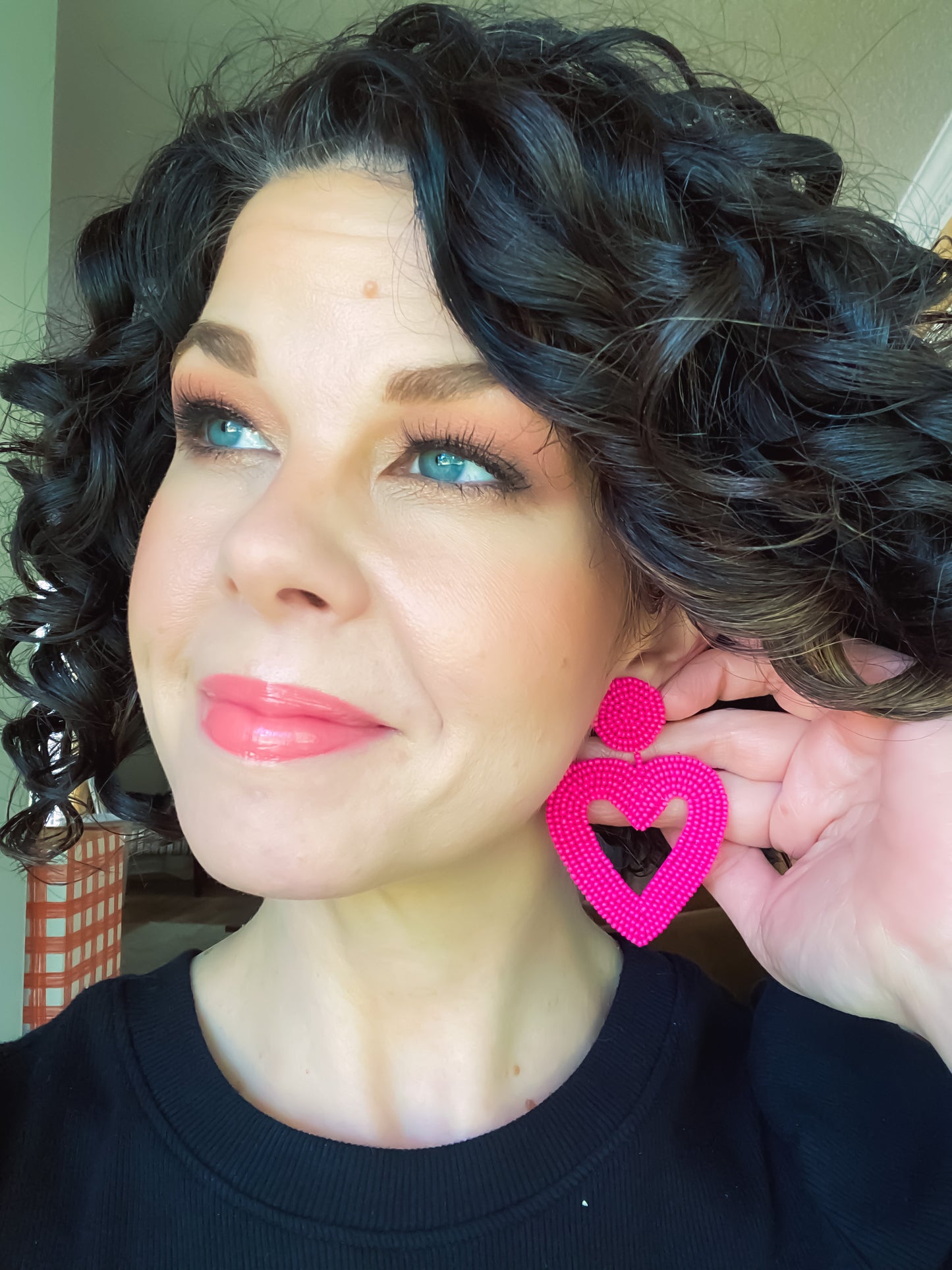 Be My Valentine Heart Beaded Earrings - 3 colors
