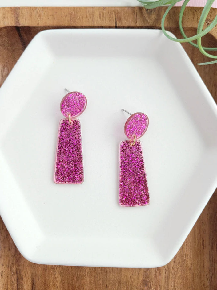 Razzleberry Shimmer Earrings