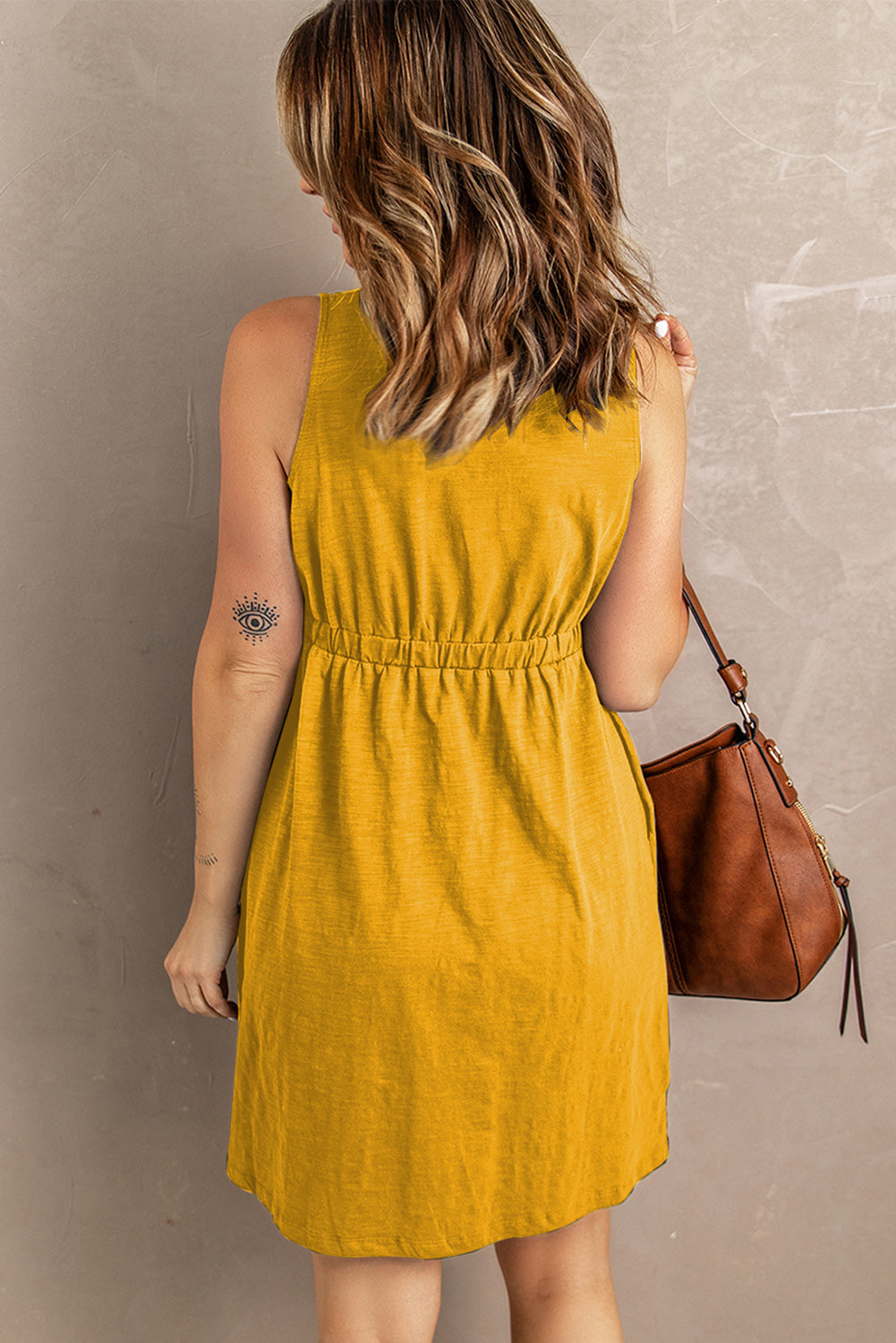 Sleeveless Button Down Dress - 12 colors