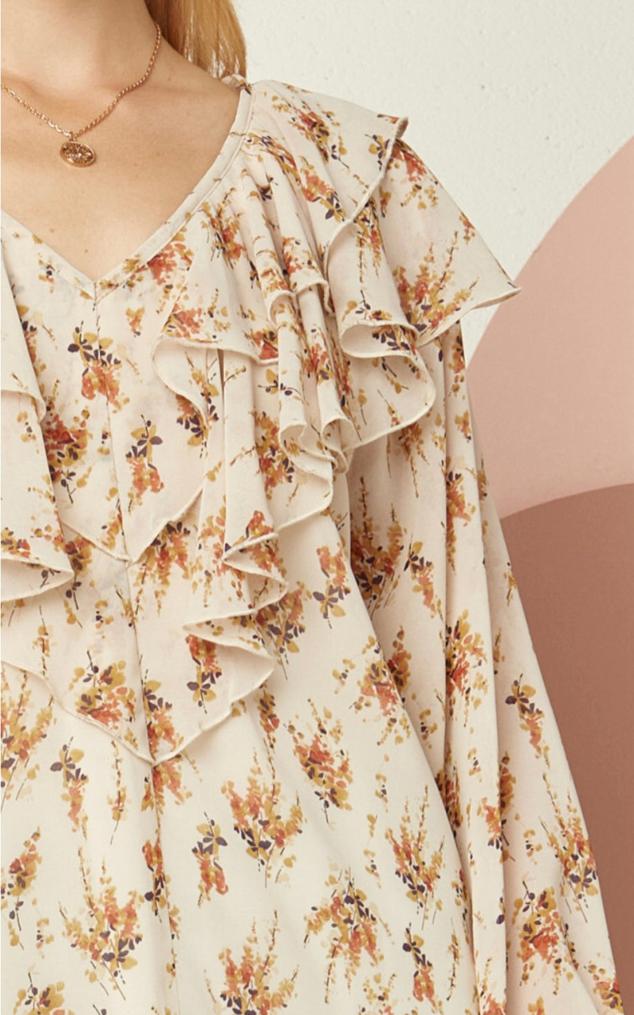 Women’s Floral Print Floral Long Sleeve Blouse