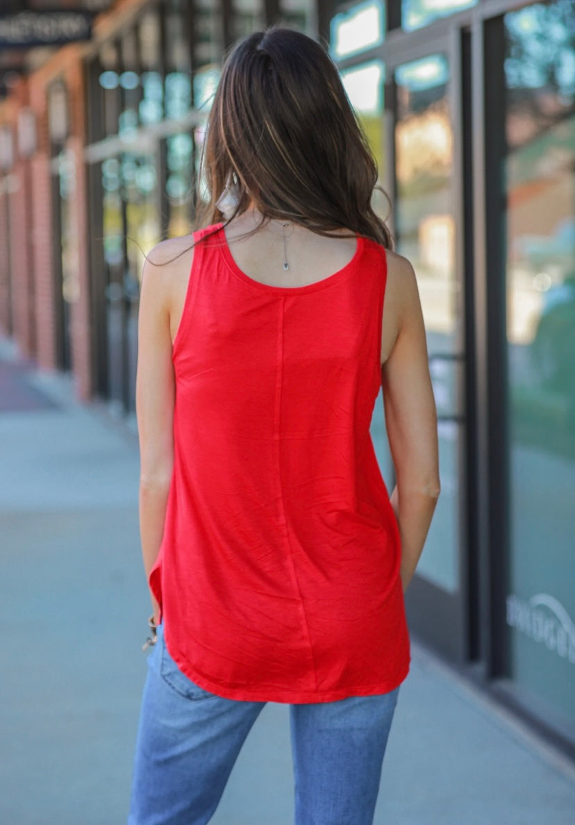 Basic V-neck Tank - Ivory