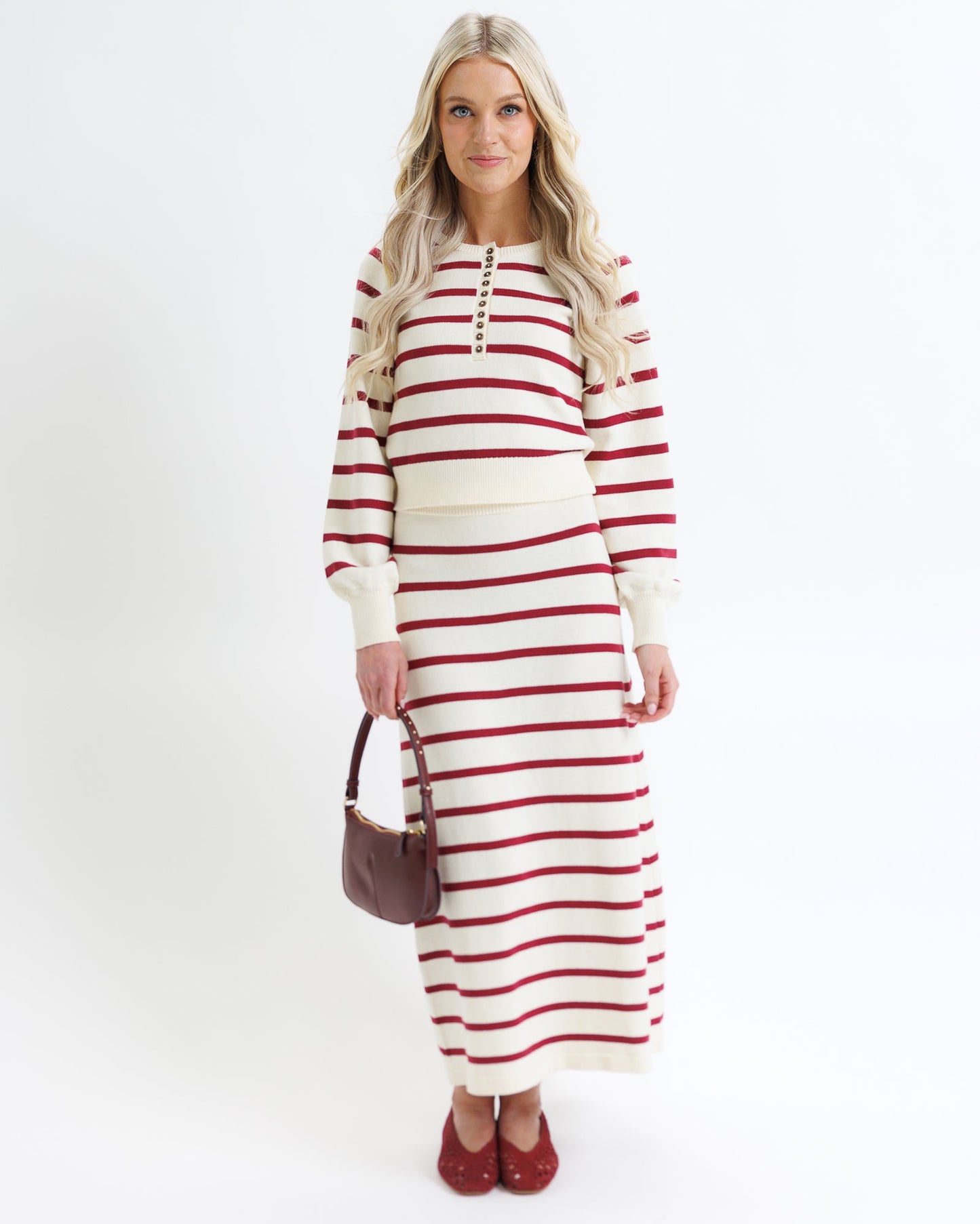 Paris Red Stripe Sweater