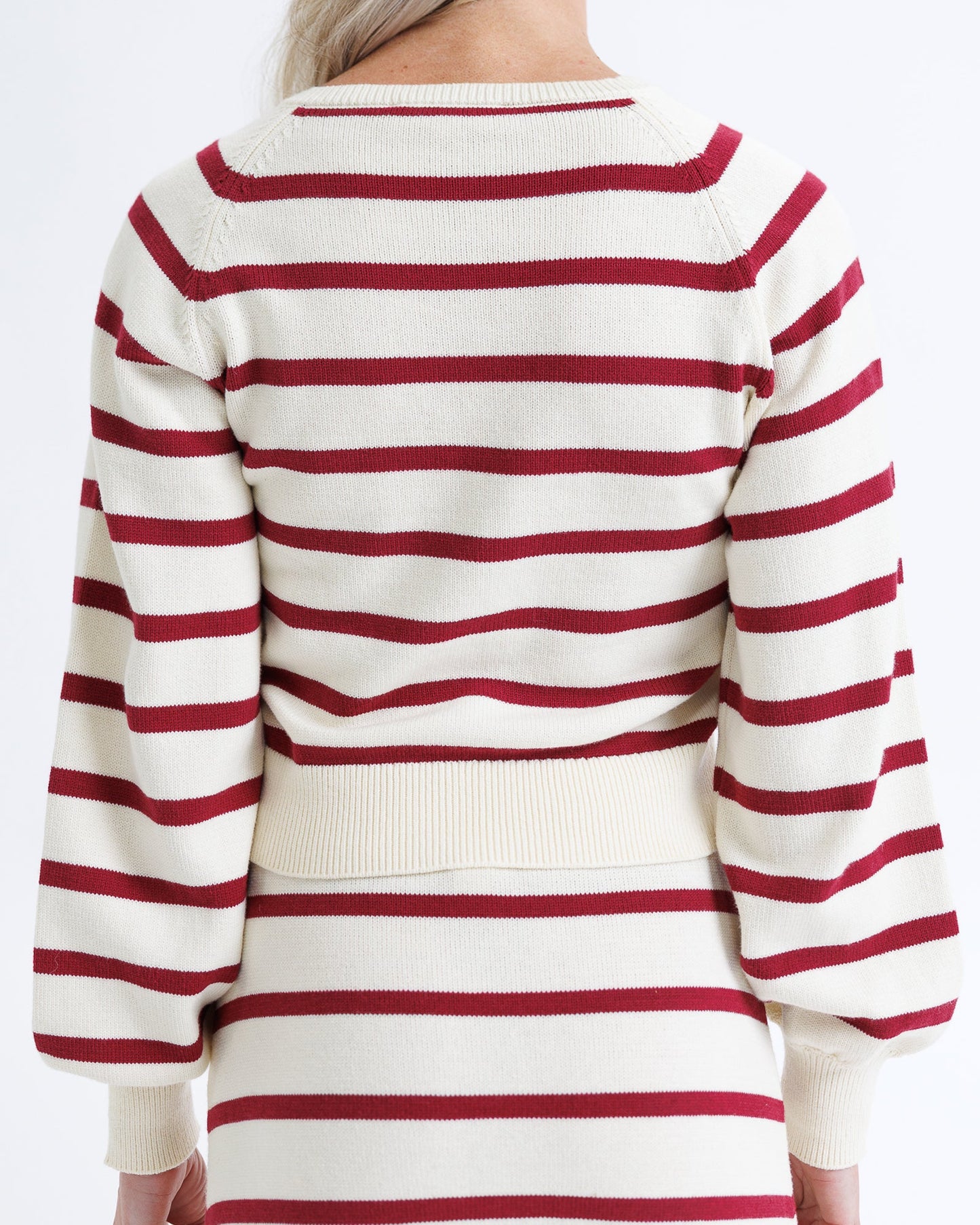 Paris Red Stripe Sweater