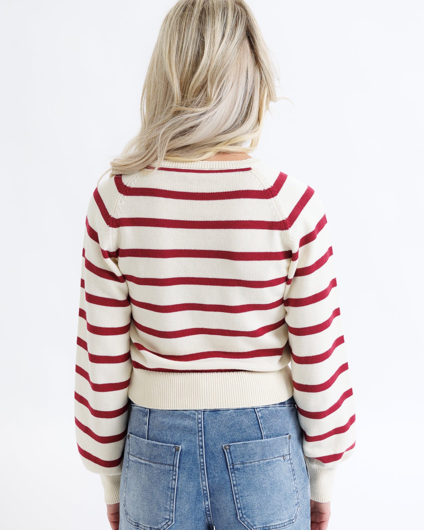 Paris Red Stripe Sweater