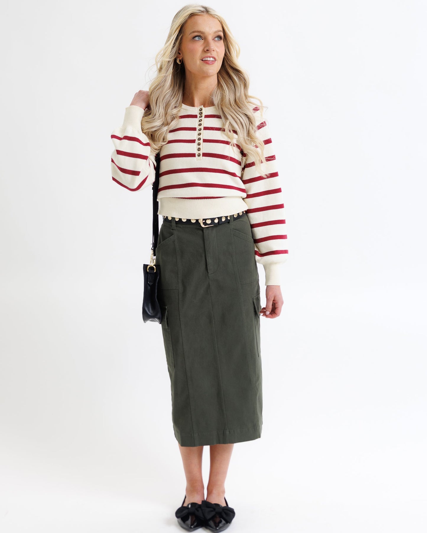 Paris Red Stripe Sweater