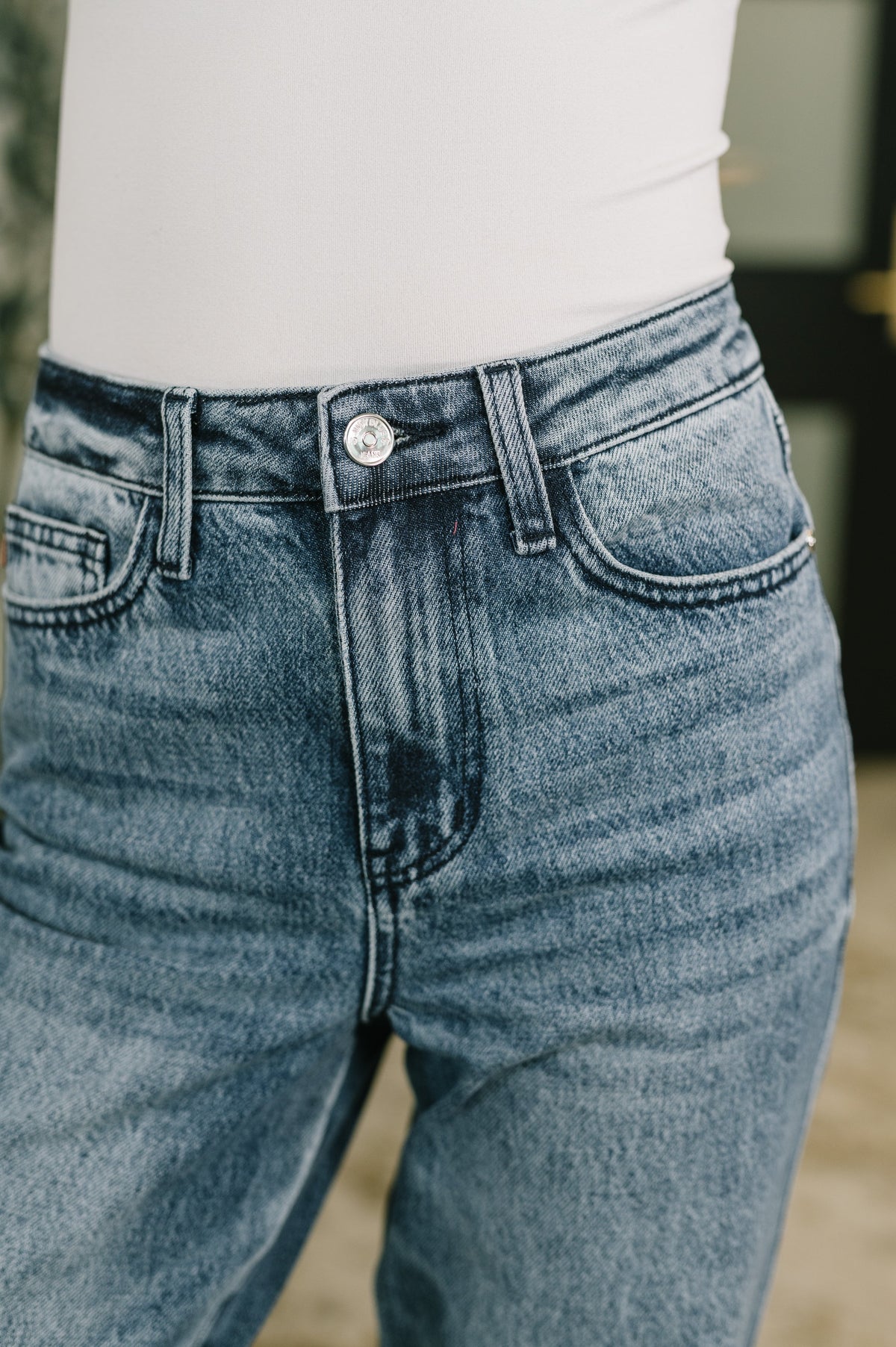Judy Blue High Waist Straight Jean in Everyday Indigo