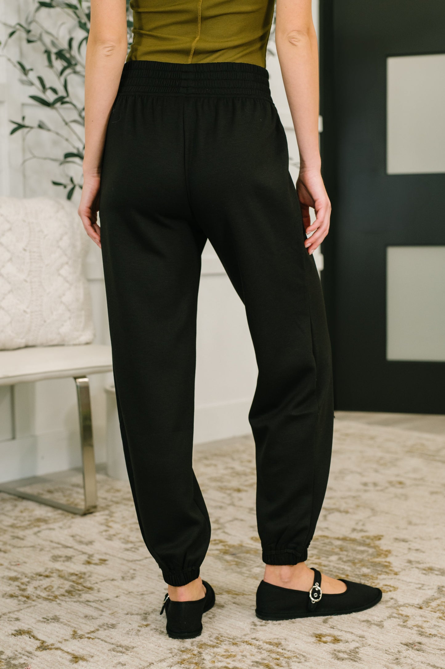 Zenana Jogger Bottoms in Black