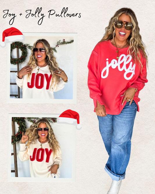 Pre Order: Joy and Jolly Pullovers
