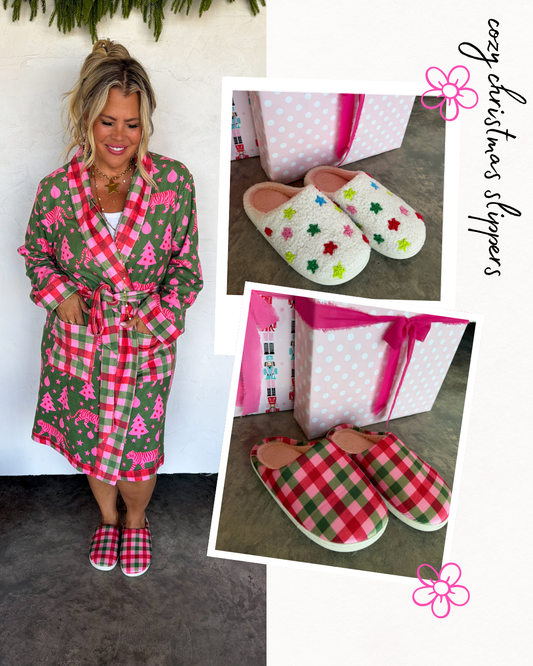 PRE ORDER: Cozy Christmas Slippers
