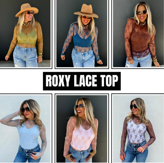 Roxy Lace Top - 6 color options