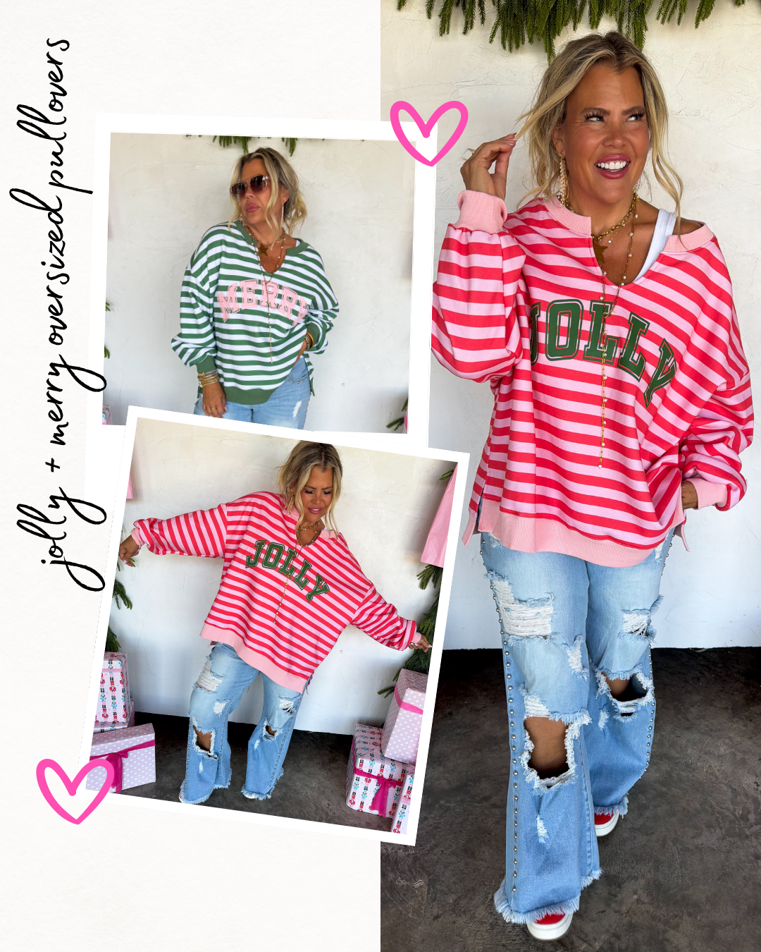 PRE ORDER: Jolly & Merry Oversized Pullover
