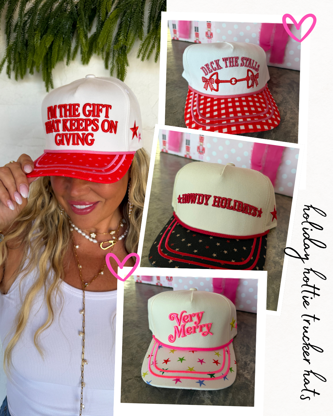 PRE ORDER: Holiday Hottie Trucker Hats