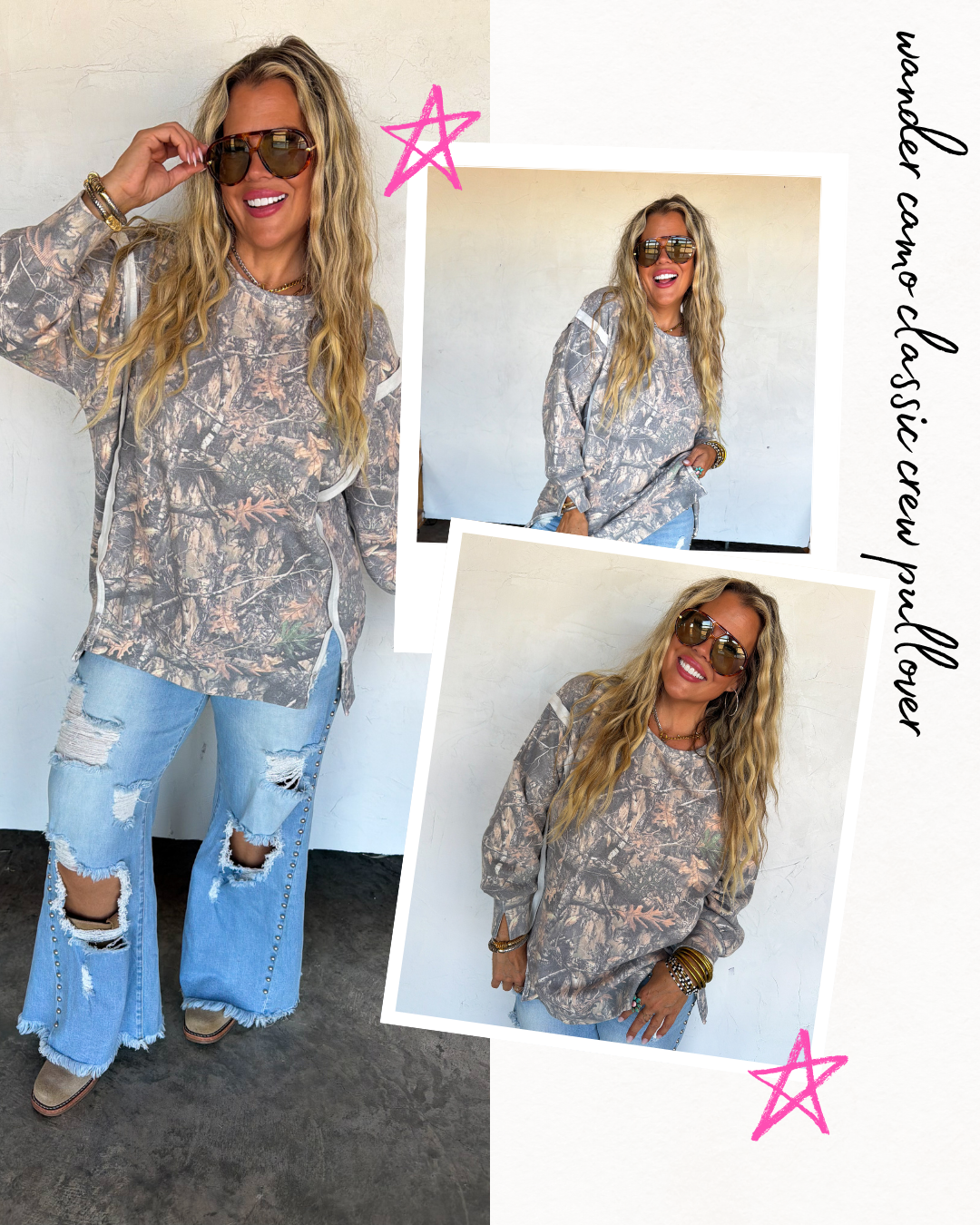 PRE ORDER: Wonder Camo Classic Crew Pullover