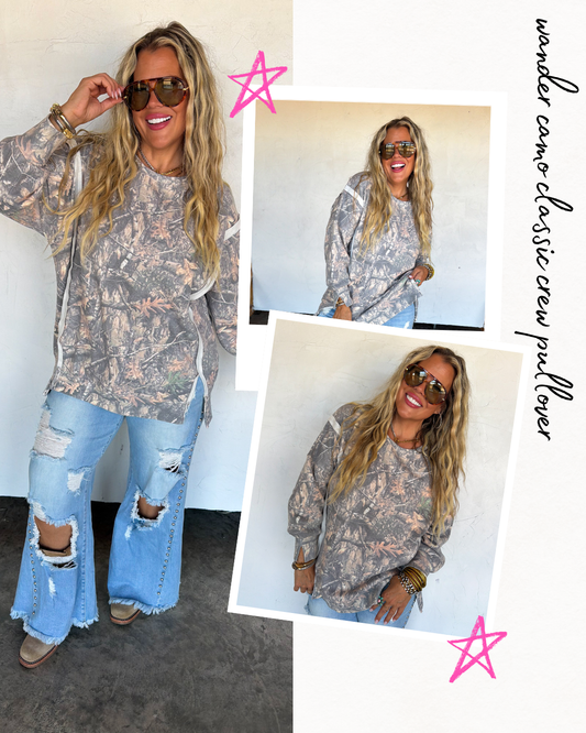 PRE ORDER: Wonder Camo Classic Crew Pullover