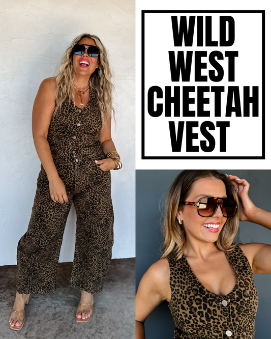Pre Order: Wild Wild West Cheetah Vest