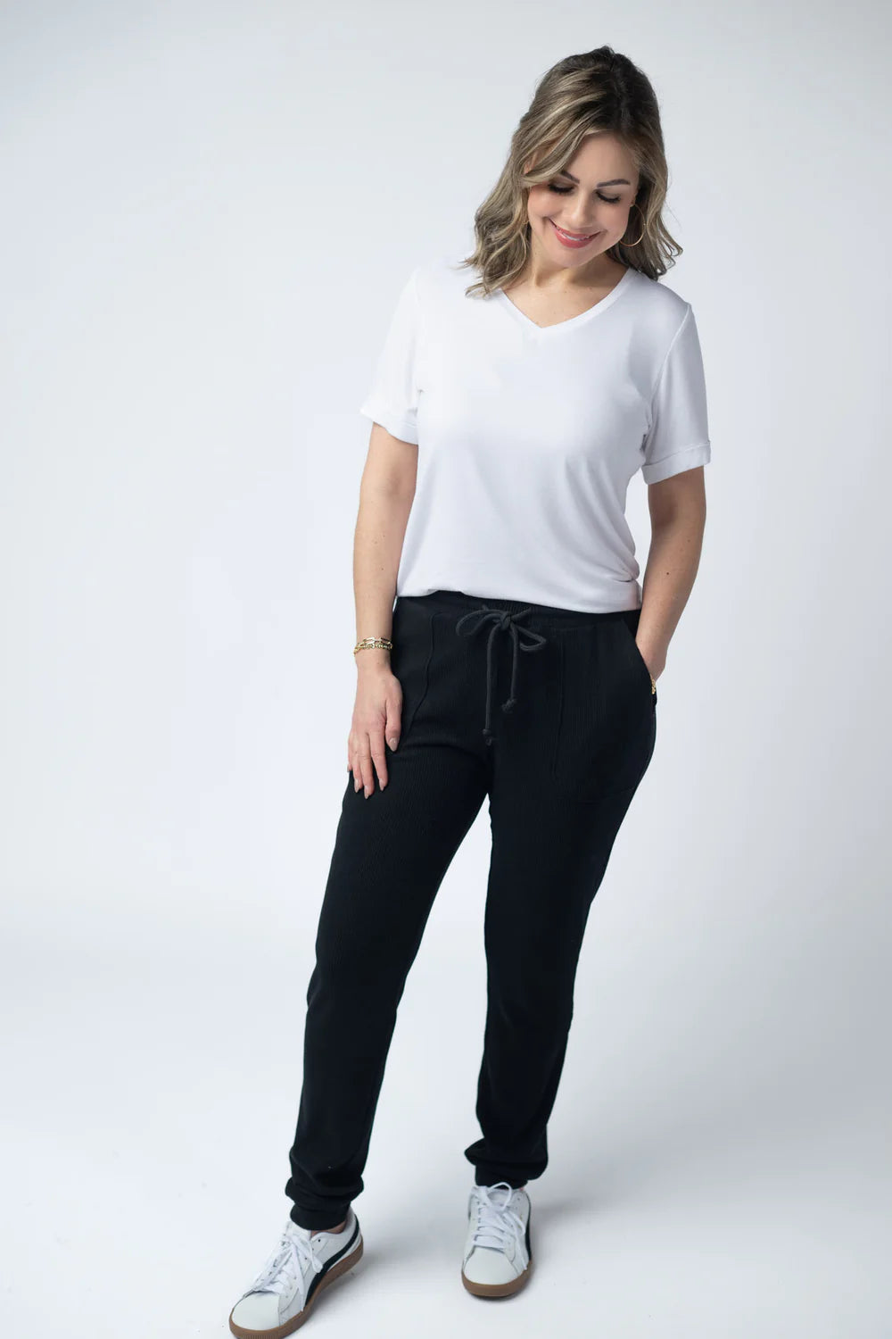 Corrine Black Joggers