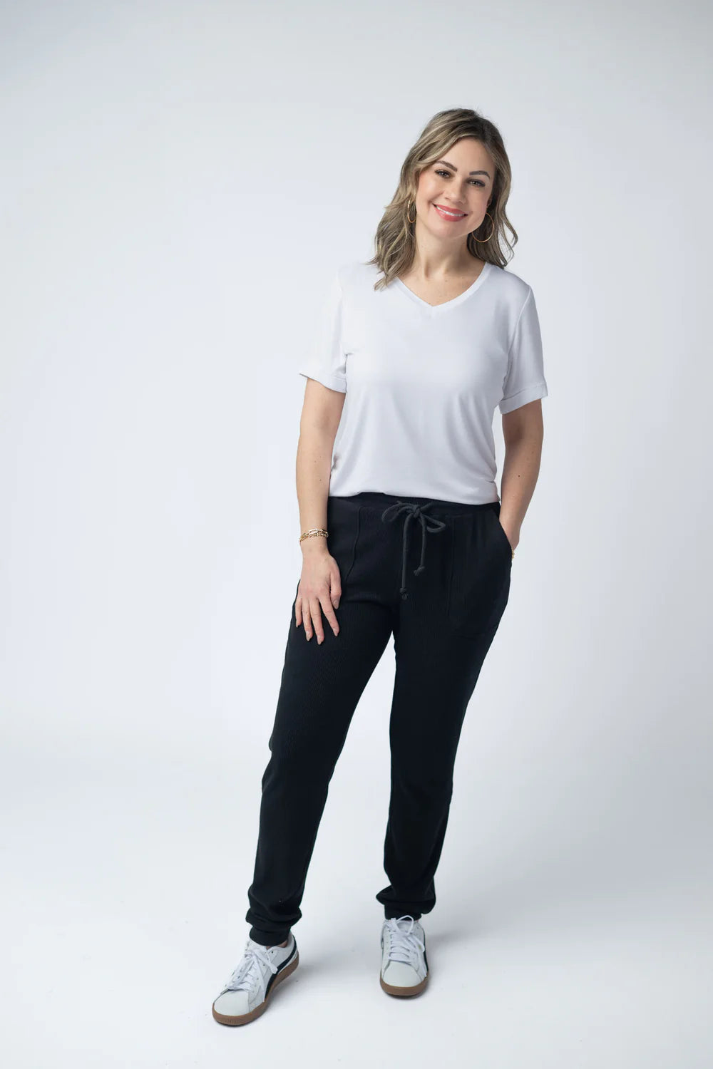 Corrine Black Joggers