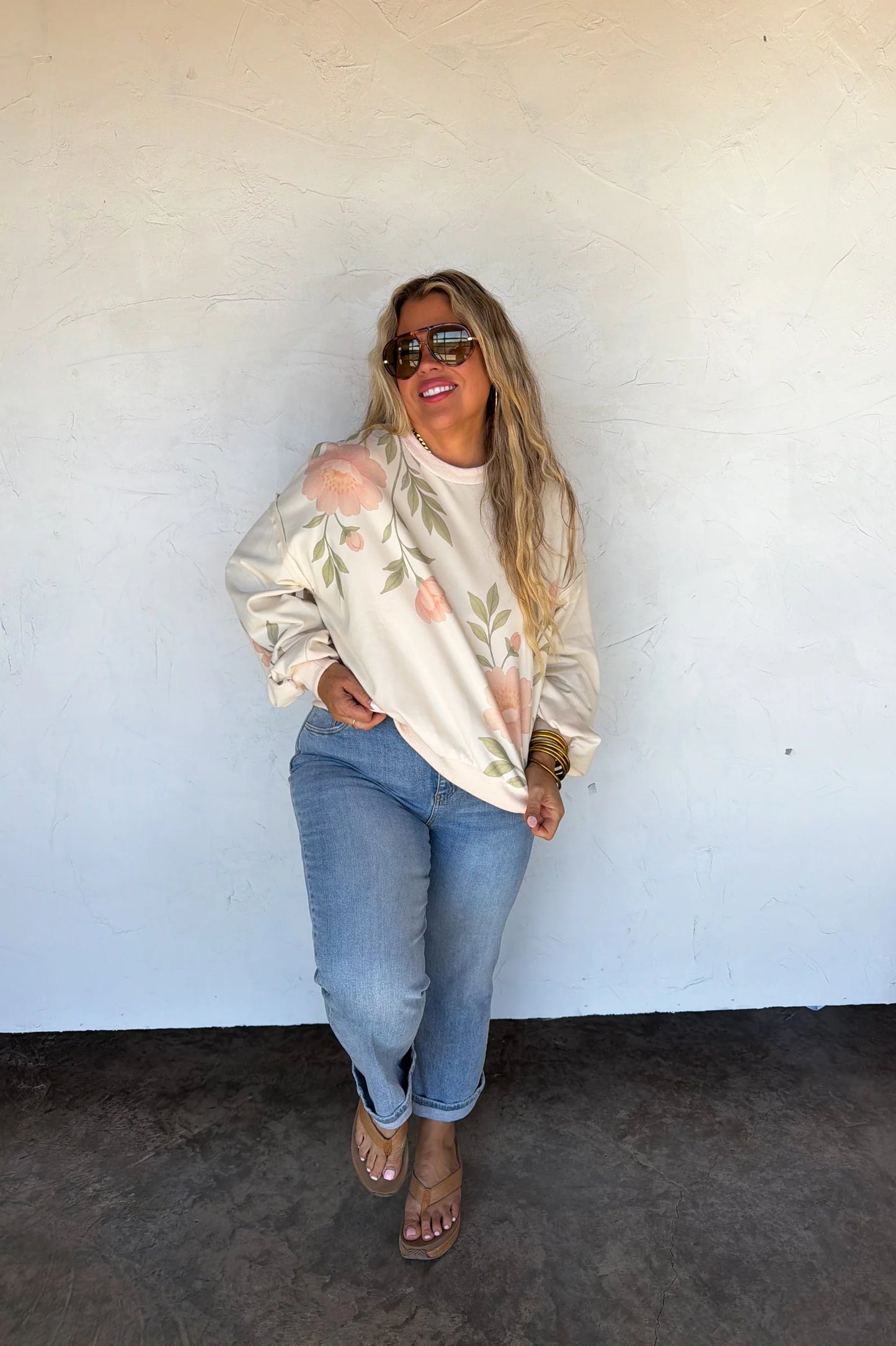 Pre Order: Spring Floral Pullover