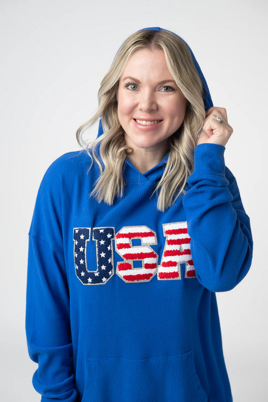 USA Royal Blue Hoodie