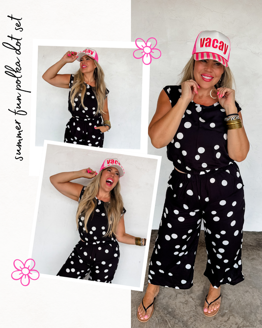 Pre Order: Summer Fun Polka Dot Set - Two color options