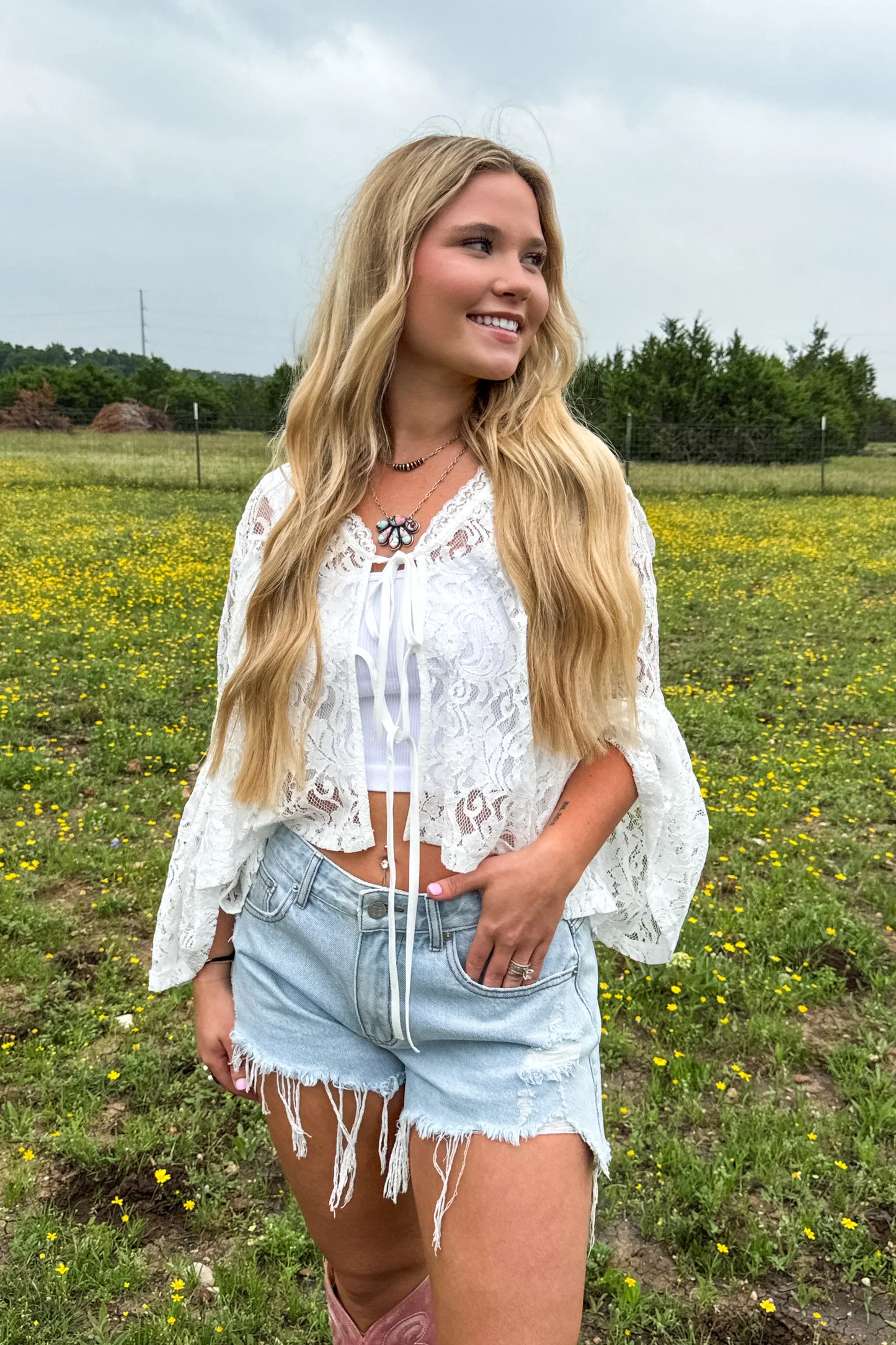 Pre Order: Magnolia Sweet Lace Top
