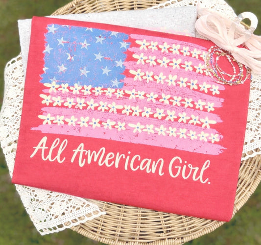 All American Girl Graphic Tee or Sweatshirt