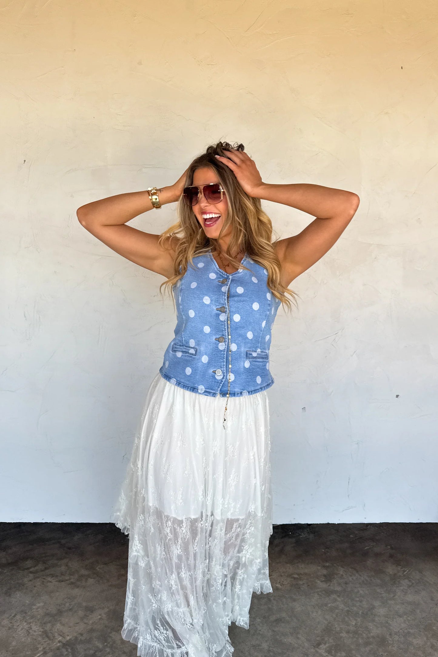 Pre Order: Sprinkle Me Denim Vest