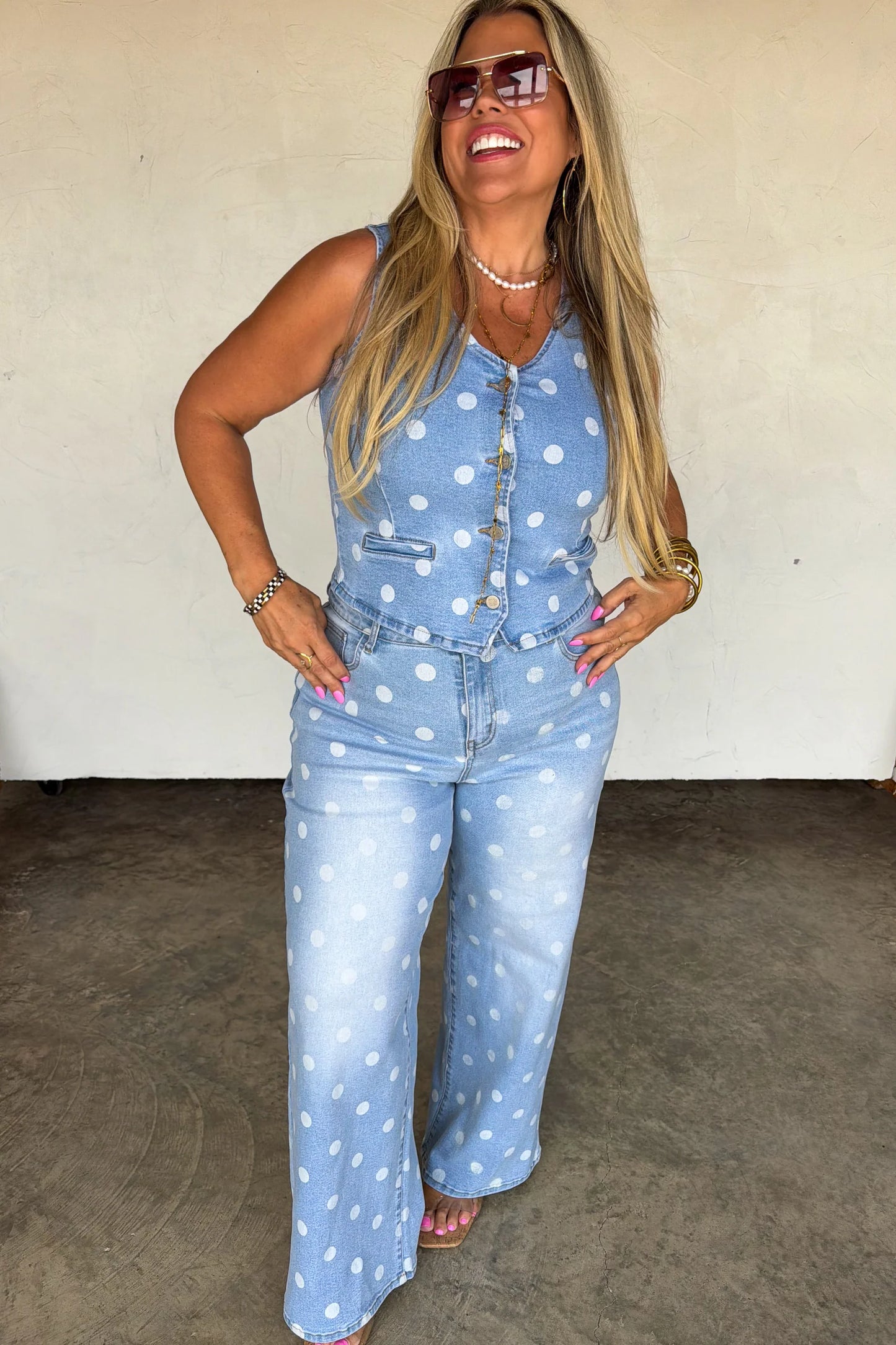 Pre order: Spot On Polka Dot Jeans