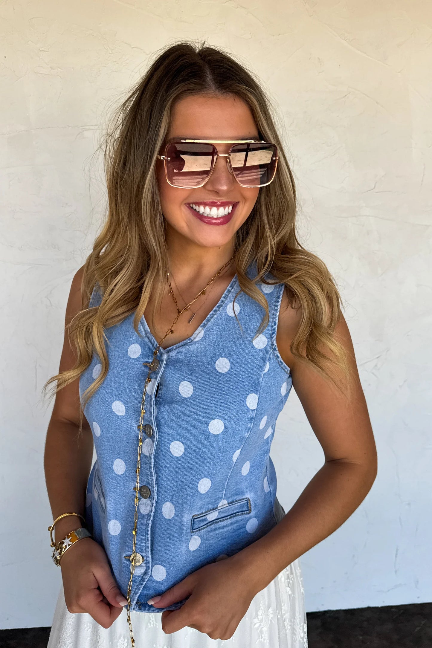Pre Order: Sprinkle Me Denim Vest