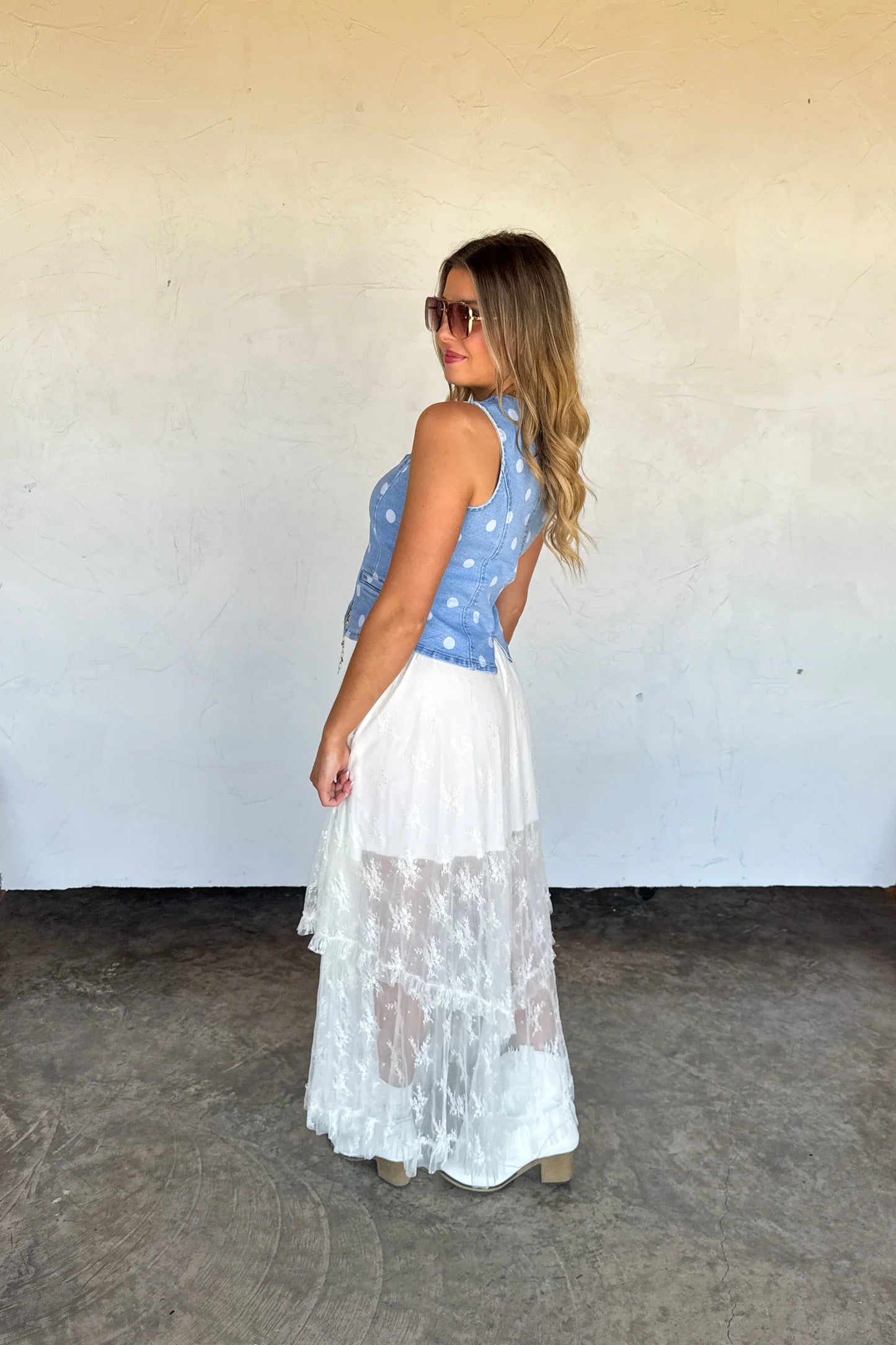 Pre Order: Sprinkle Me Denim Vest