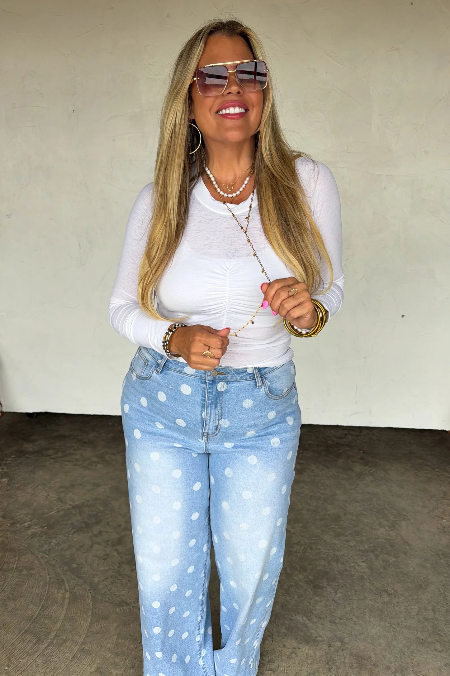 Pre order: Spot On Polka Dot Jeans