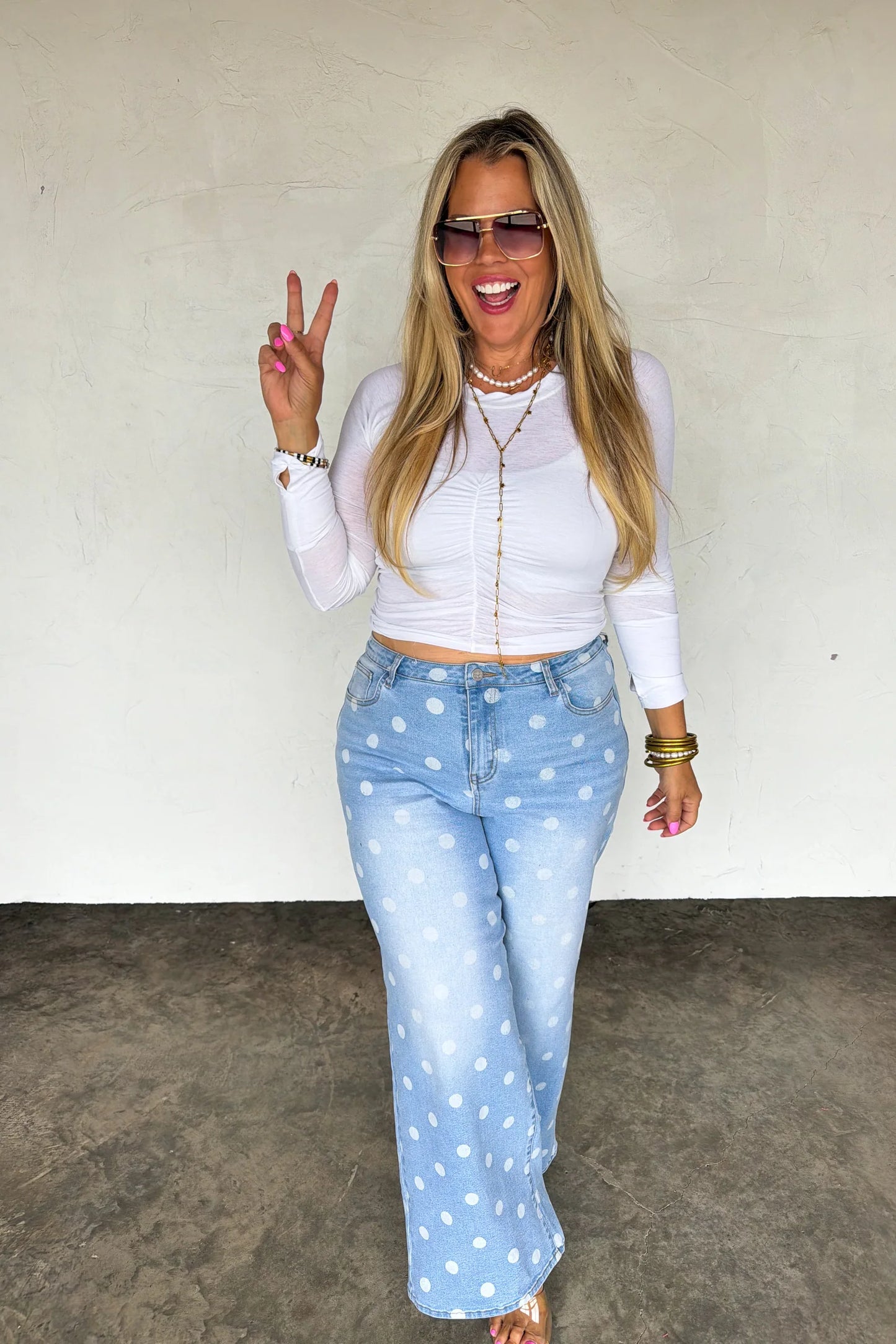 Pre order: Spot On Polka Dot Jeans