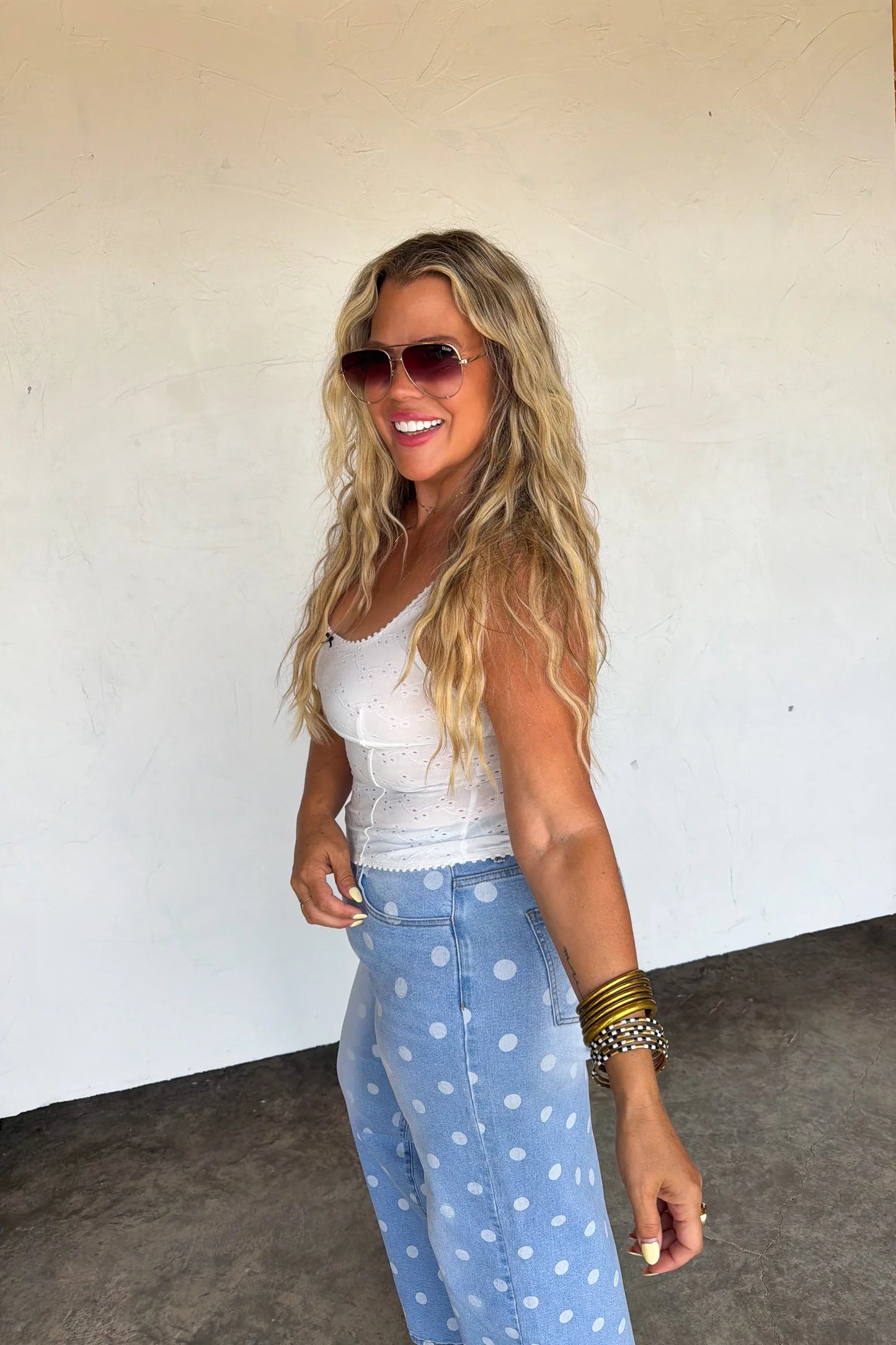 Pre Order: Daisy Lane Eyelet Tank