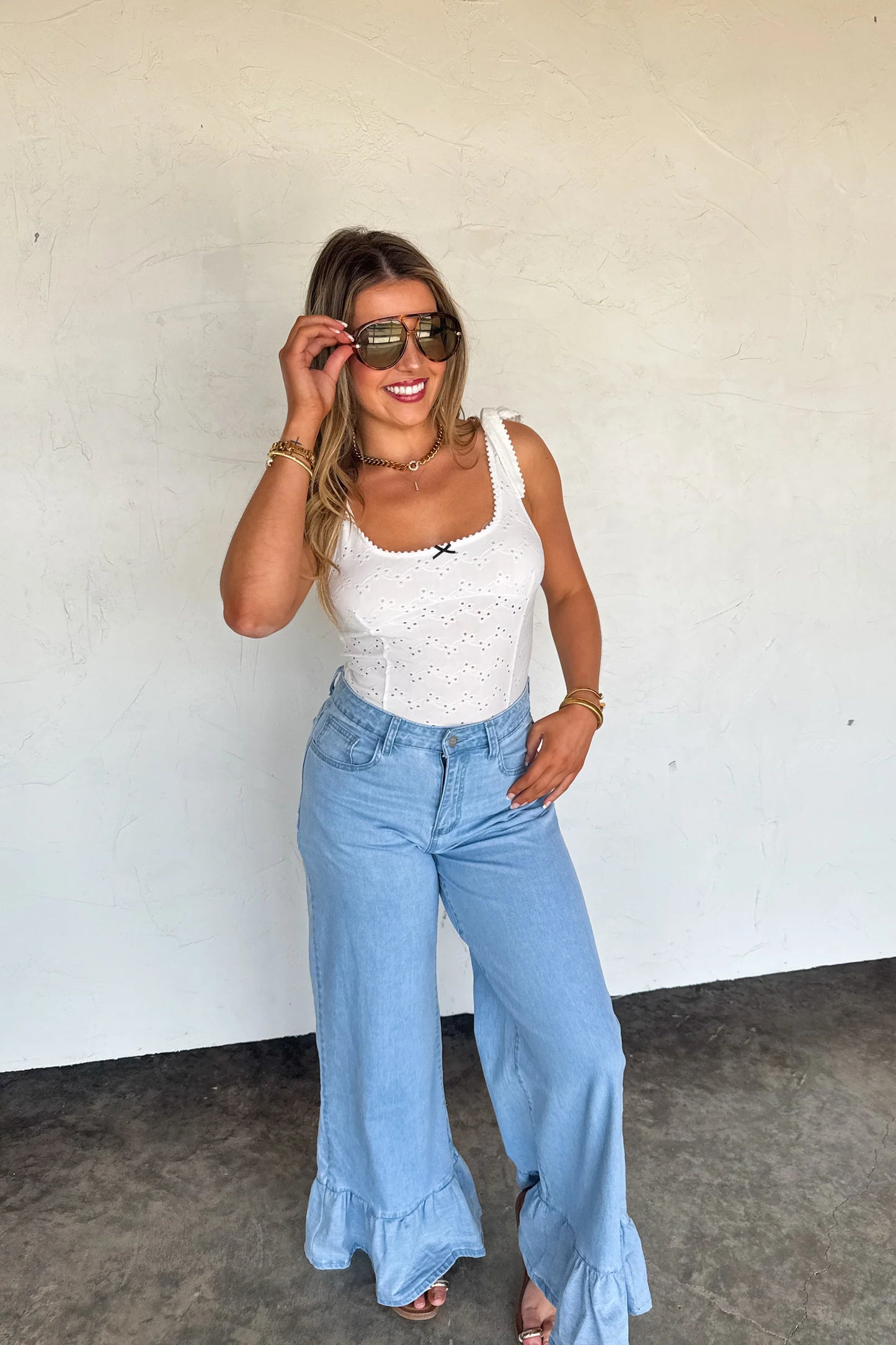 Pre Order: Summer Romance Eyelet Bodysuit