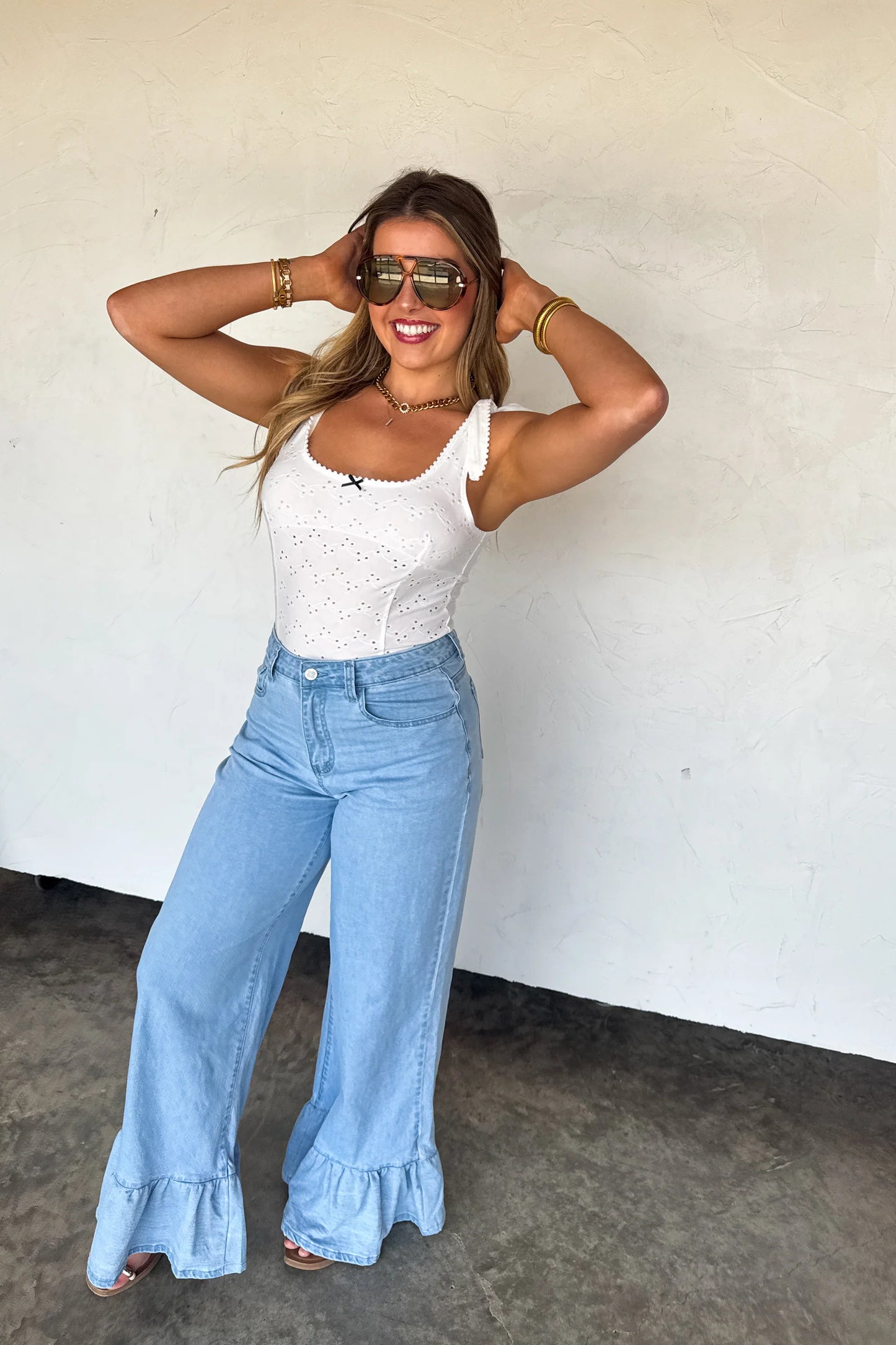 Pre Order: Summer Romance Eyelet Bodysuit