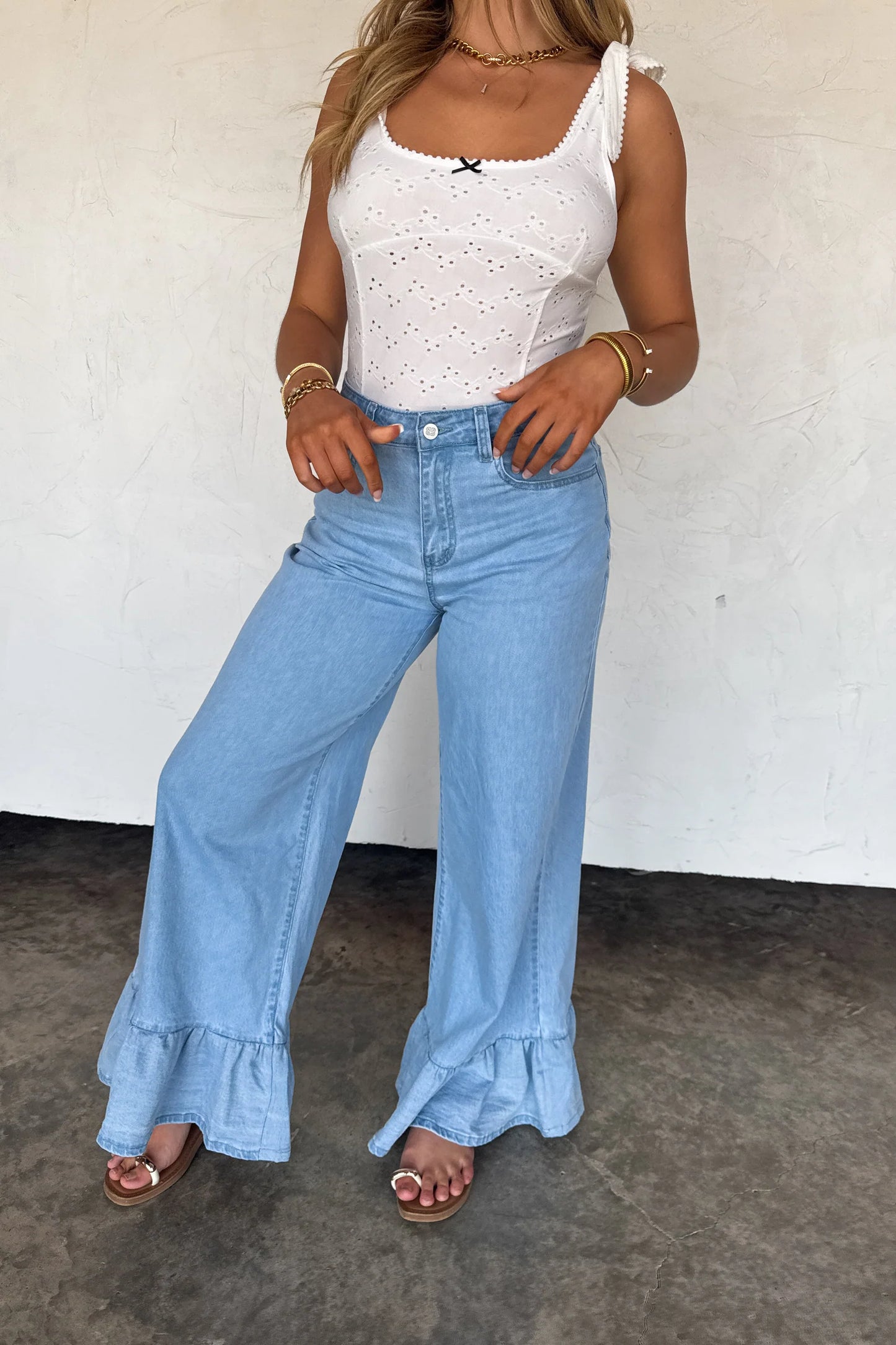 Pre Order: Summer Romance Eyelet Bodysuit