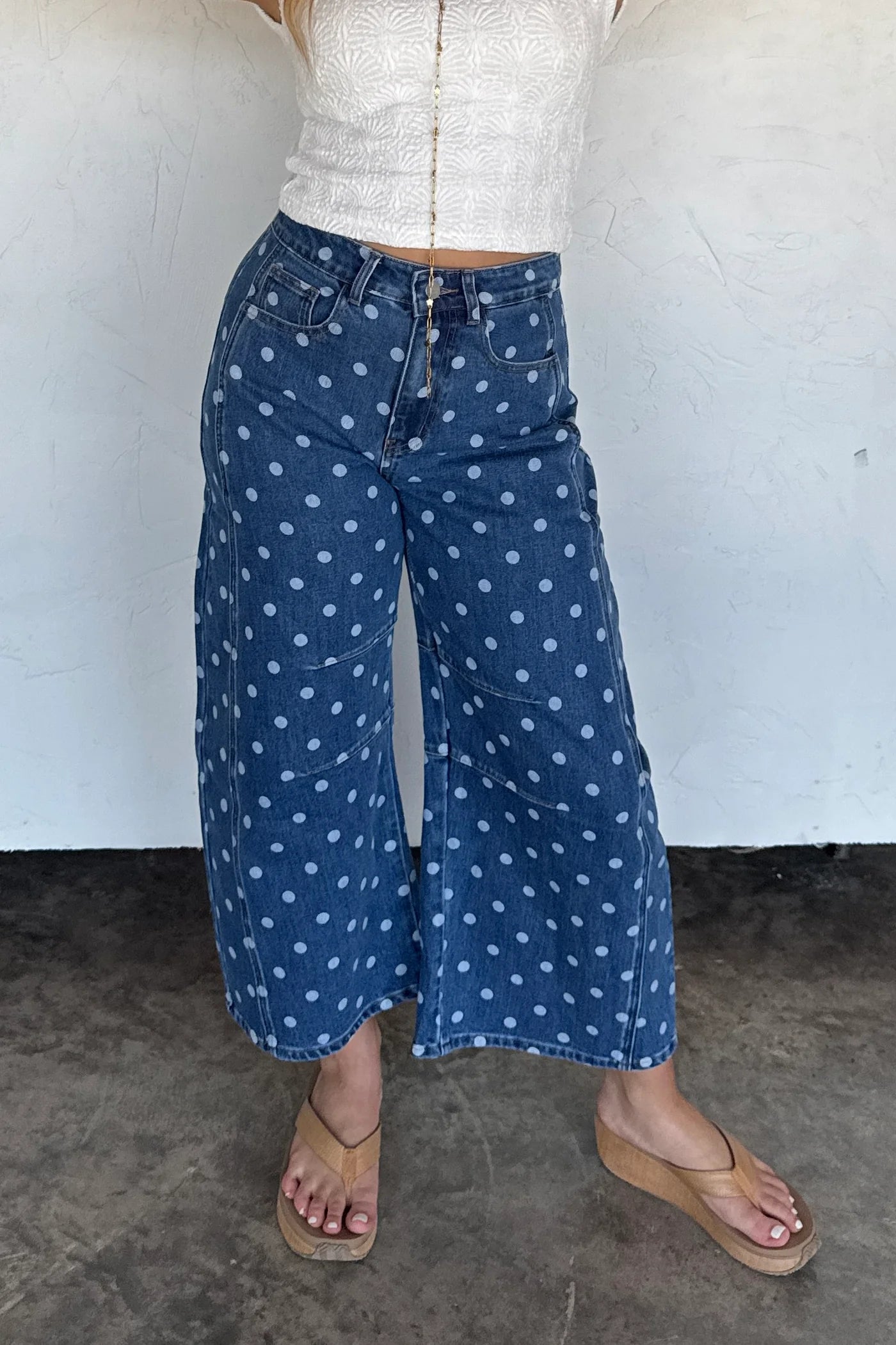 Pre order: Darling Dot Barrel Jeans