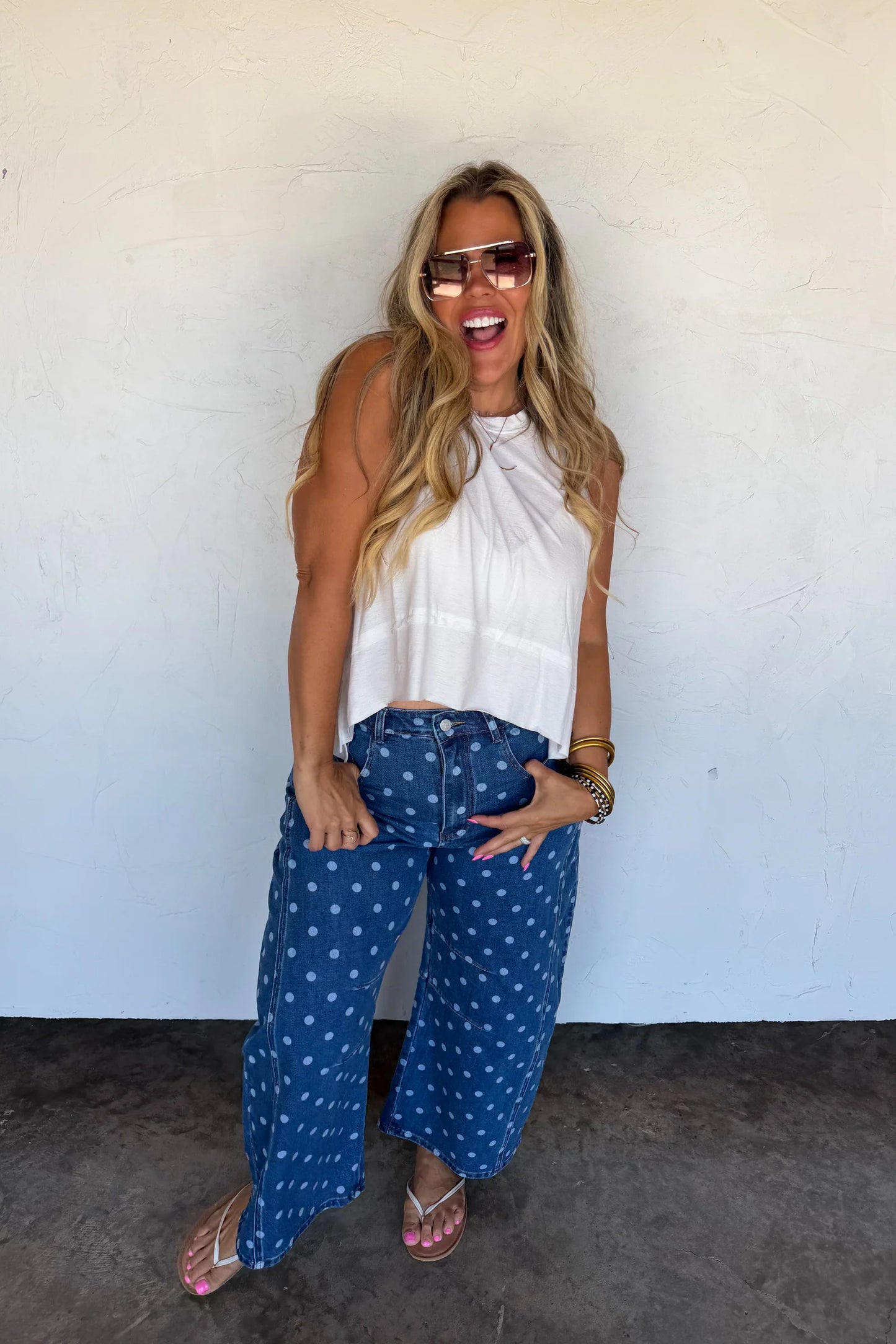 Pre order: Darling Dot Barrel Jeans