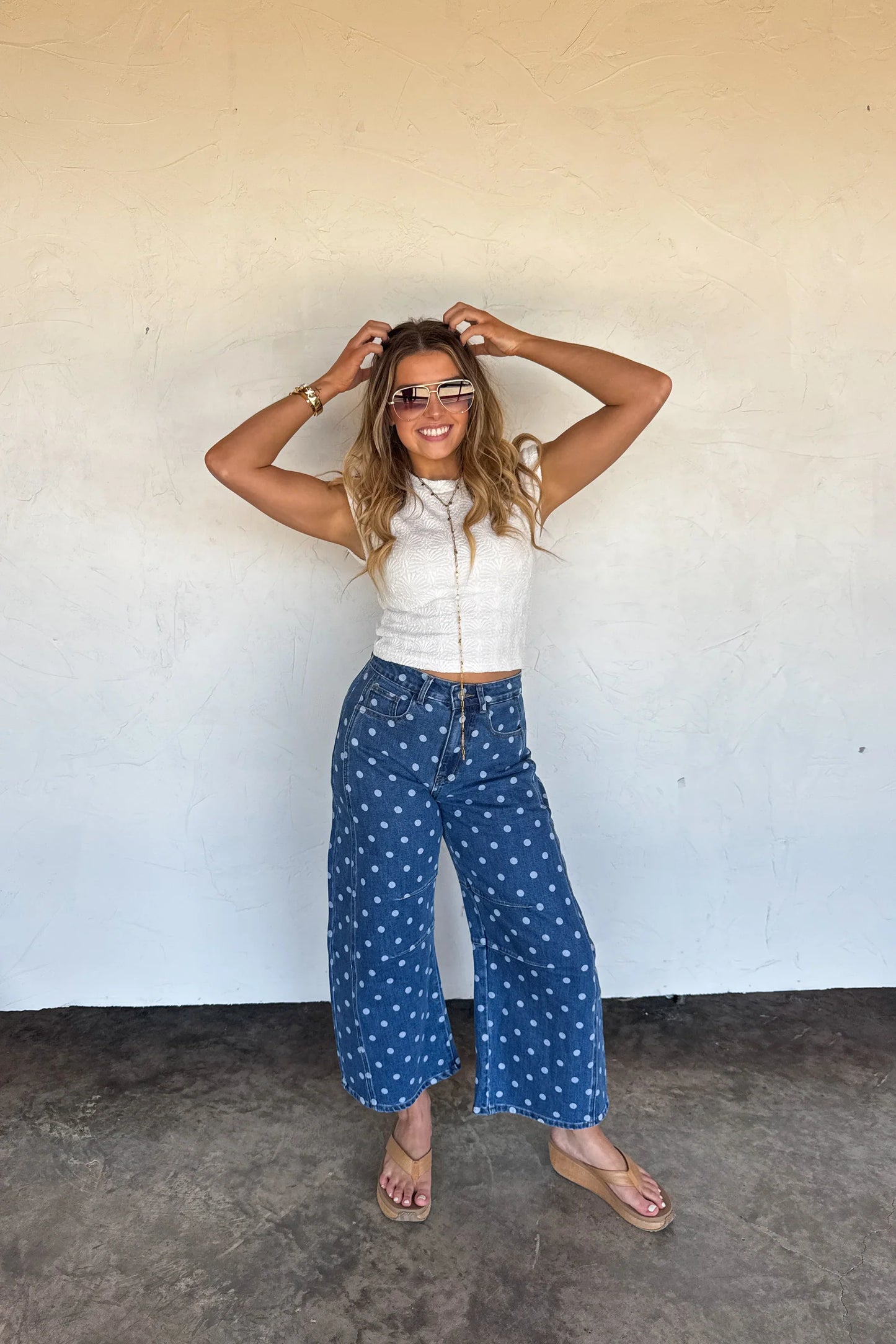 Pre order: Darling Dot Barrel Jeans