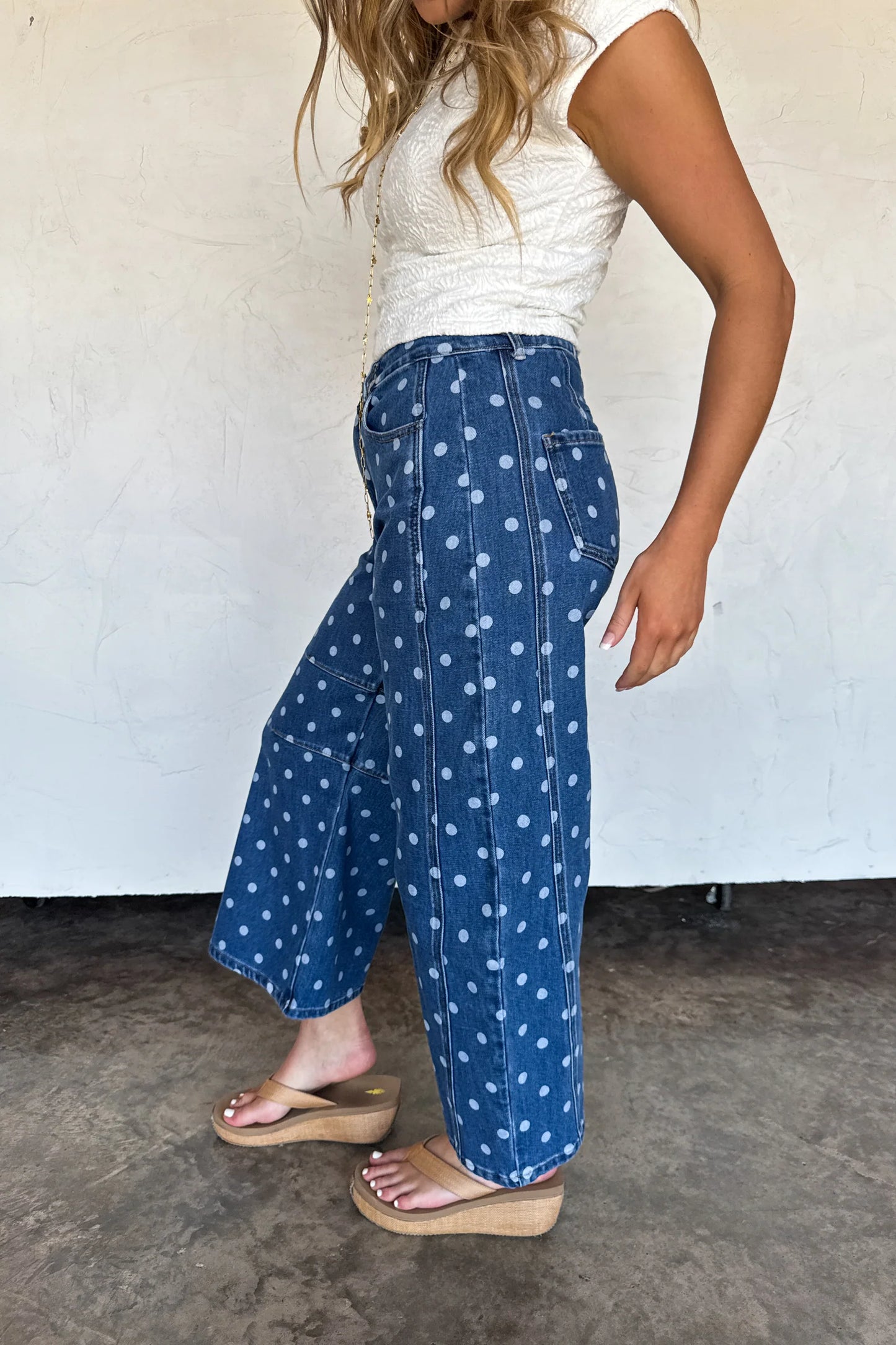Pre order: Darling Dot Barrel Jeans