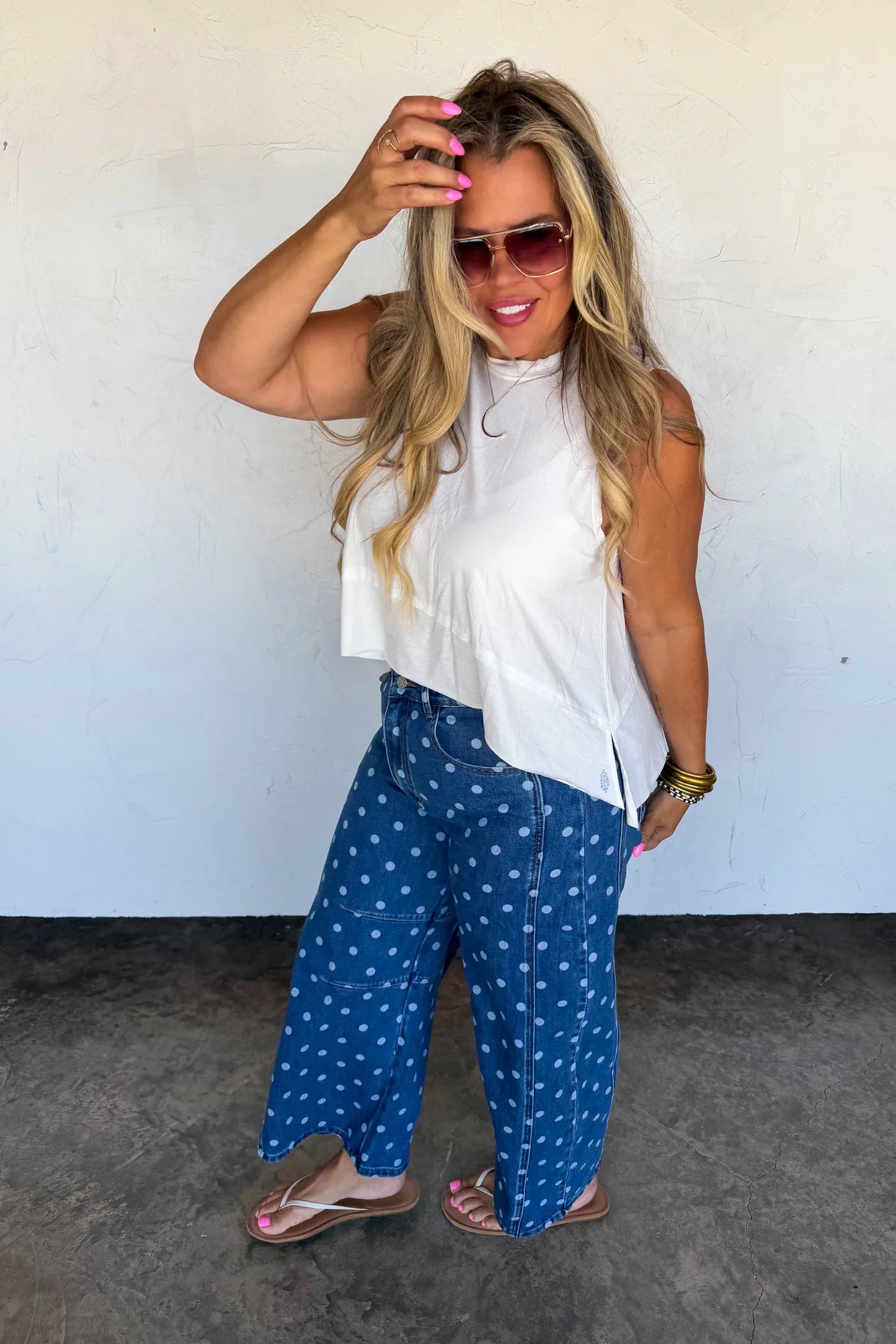 Pre order: Darling Dot Barrel Jeans