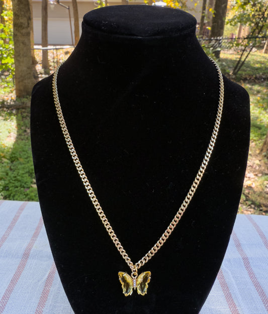 Emerging Butterfly Necklace