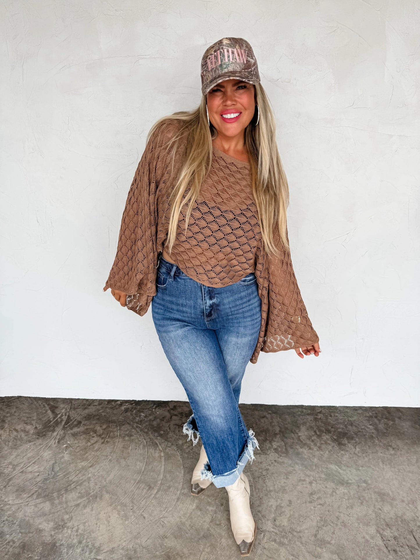 Fall Colors Free Spirit Boho Bell Sleeve Top