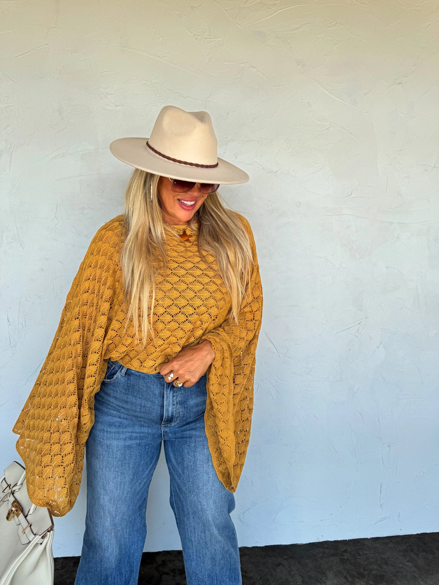 Fall Colors Free Spirit Boho Bell Sleeve Top