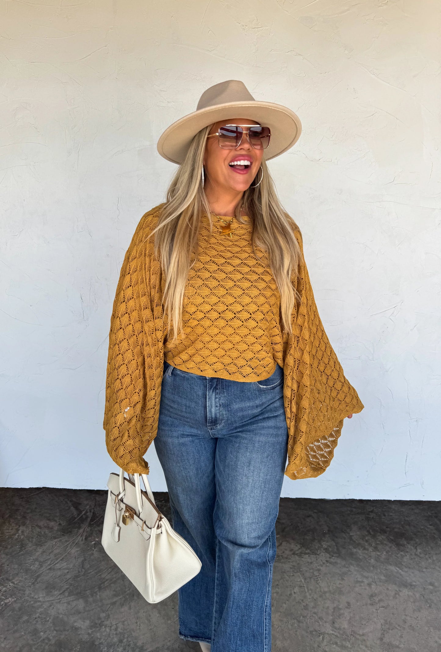 Fall Colors Free Spirit Boho Bell Sleeve Top