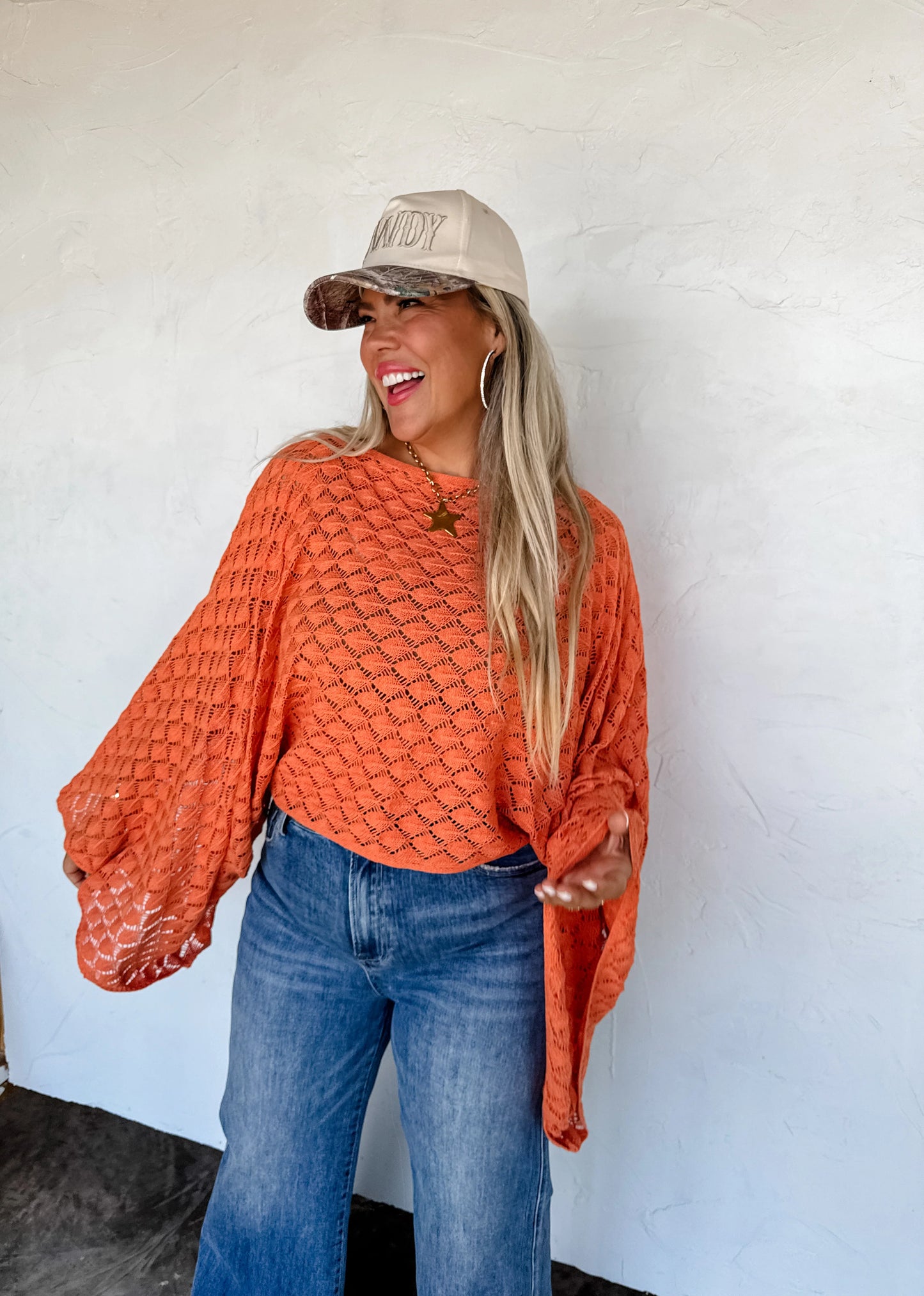 Fall Colors Free Spirit Boho Bell Sleeve Top